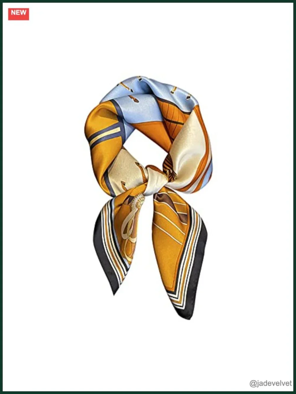 100% Mulberry Silk Square Scarf for Hair Neckerchief Headscarf
